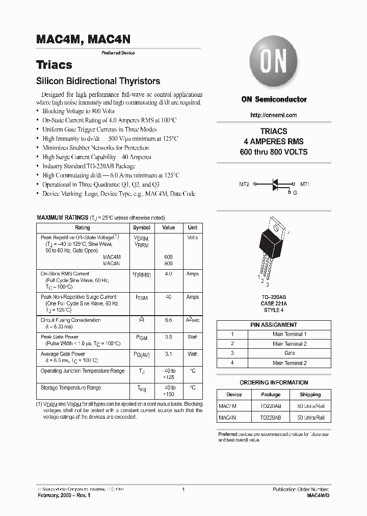 MAC4N_1271798.PDF Datasheet