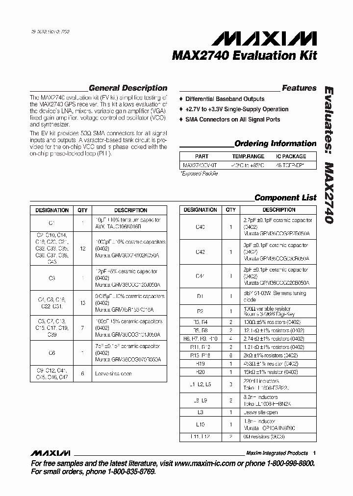 MAX27401_1272870.PDF Datasheet