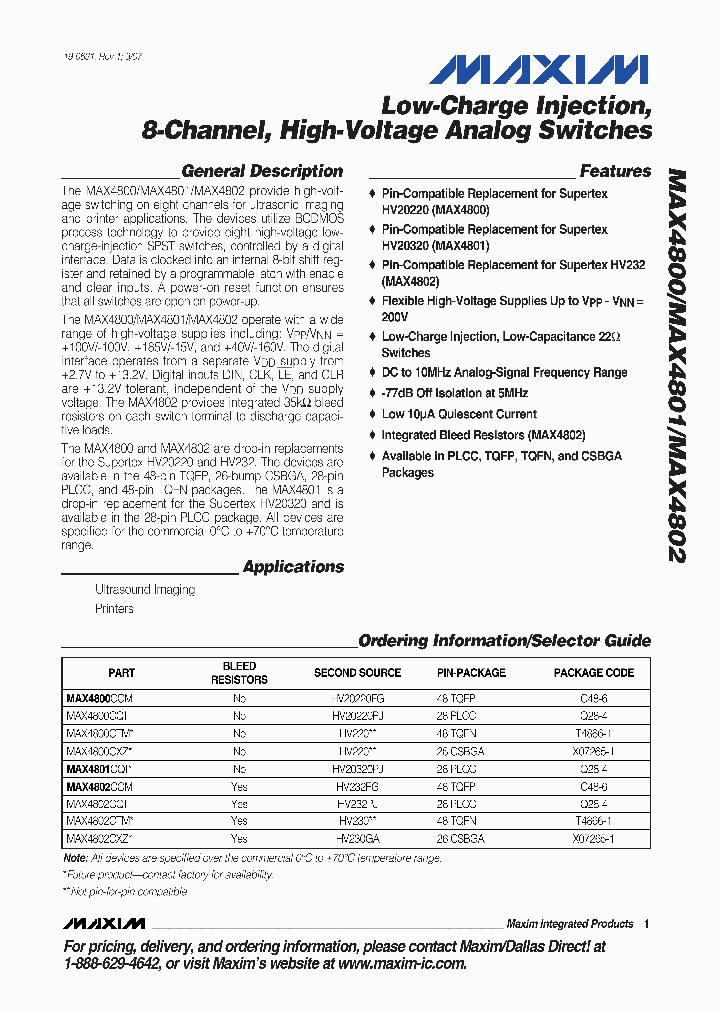 MAX4800_1057317.PDF Datasheet