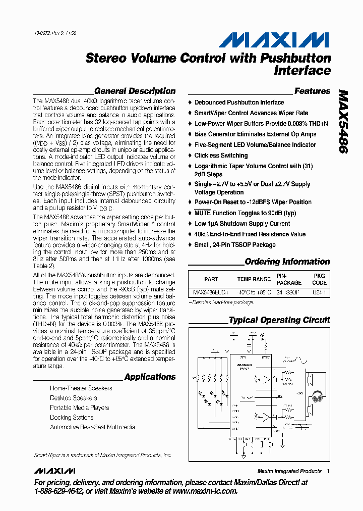 MAX5486EUG_1273607.PDF Datasheet