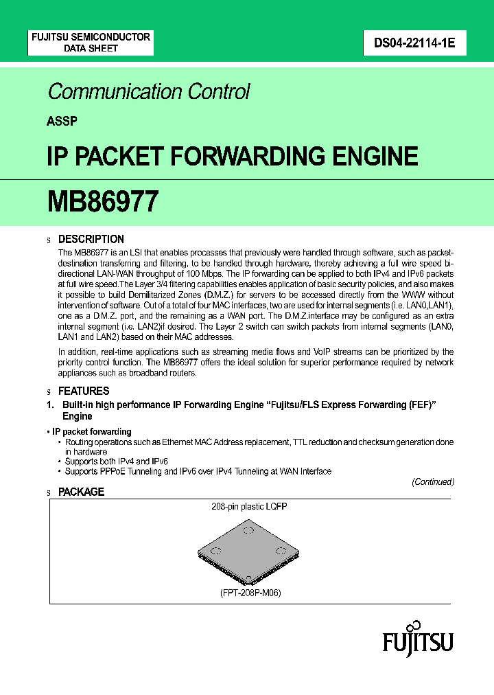 MB86977_1076116.PDF Datasheet