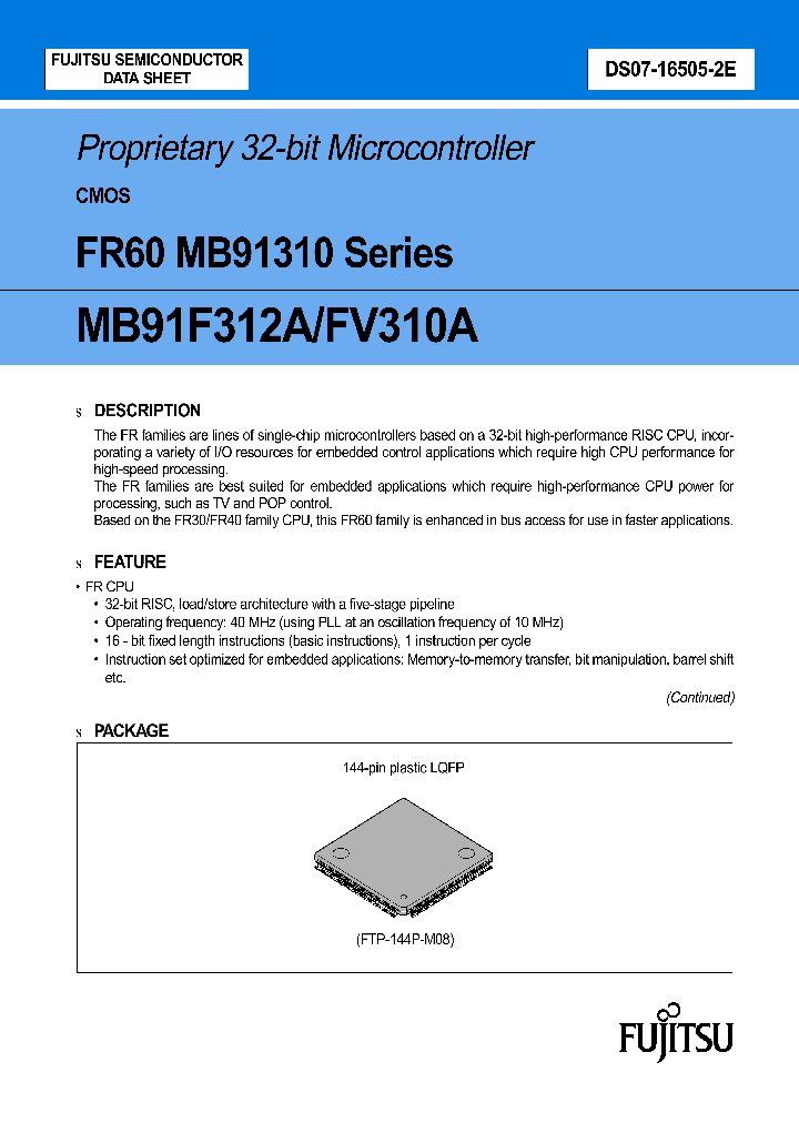 MB91FV310APFV-ES_1274789.PDF Datasheet
