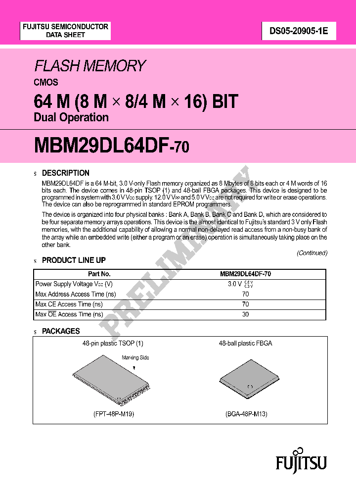 MBM29DL64DF70TN_1274855.PDF Datasheet