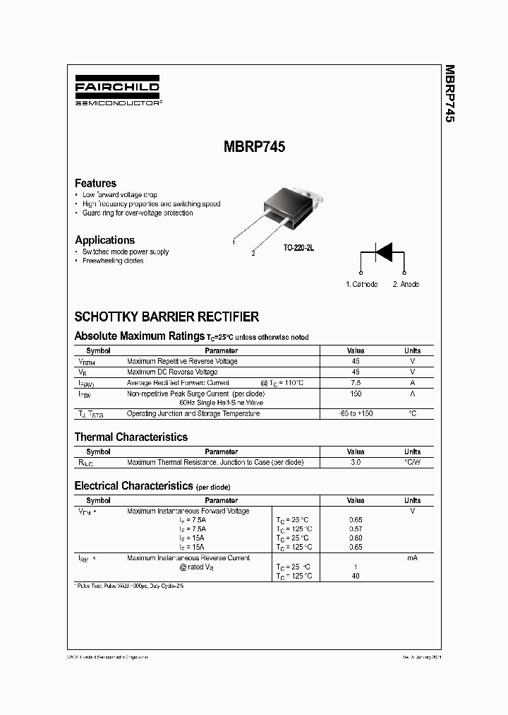 MBRP745_1275248.PDF Datasheet