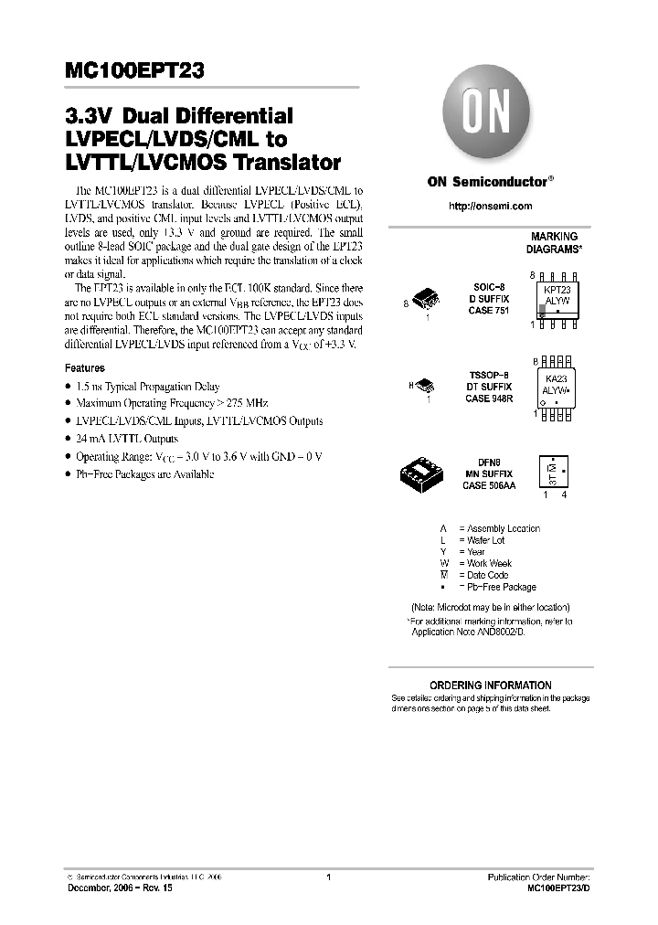 MC100EPT2306_752715.PDF Datasheet