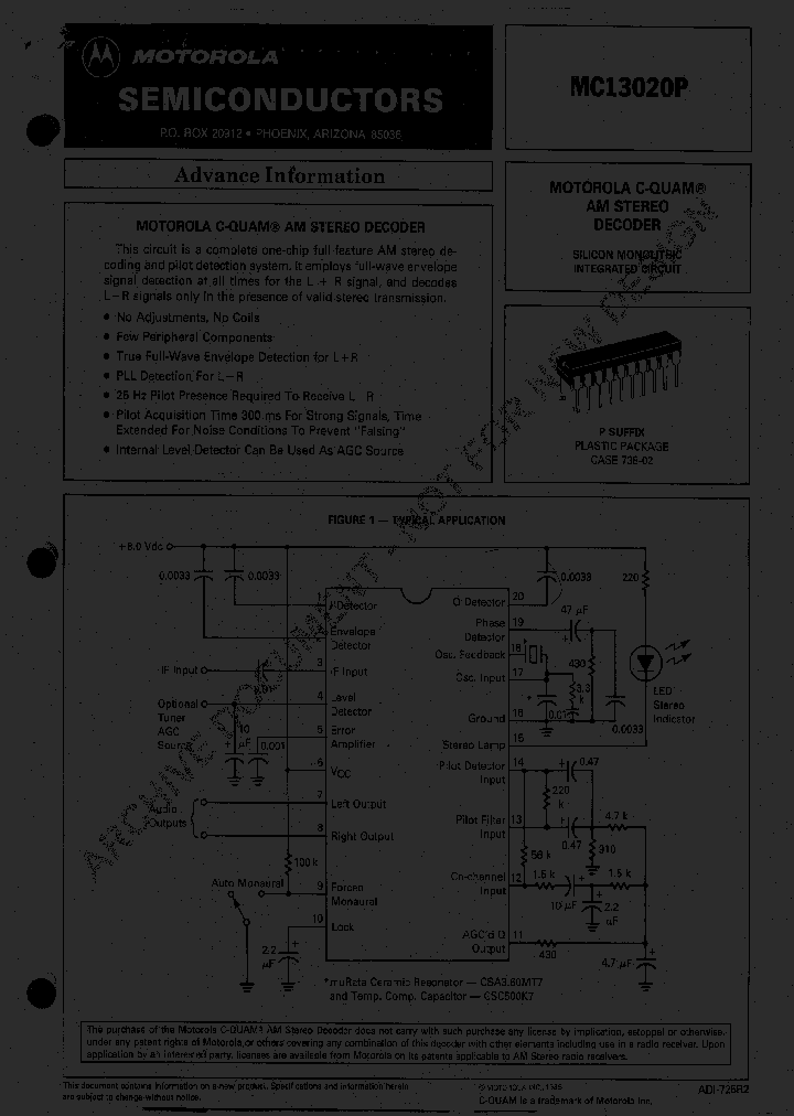 MC13020P_606300.PDF Datasheet