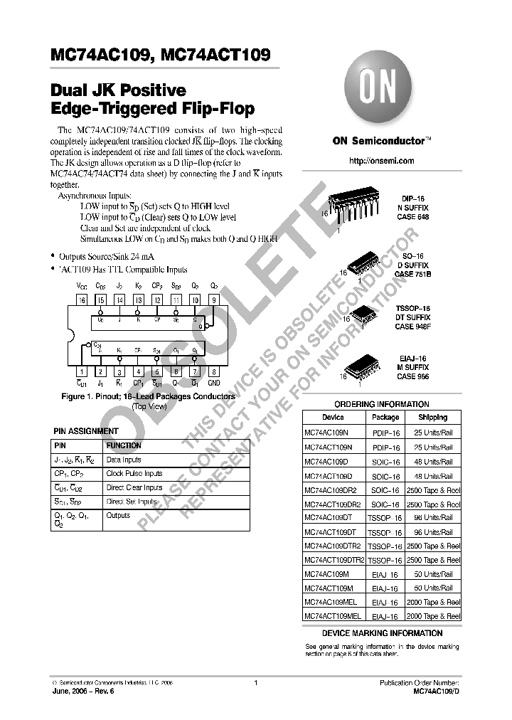 MC74ACT109DR2_796197.PDF Datasheet