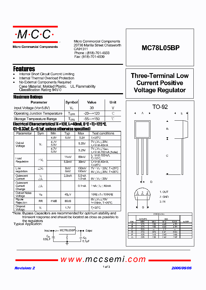MC78L05BP_1277473.PDF Datasheet