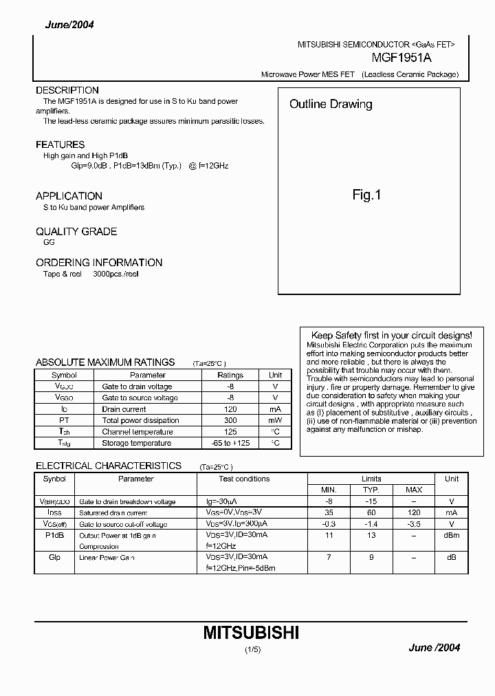 MGF1951A1_1278667.PDF Datasheet