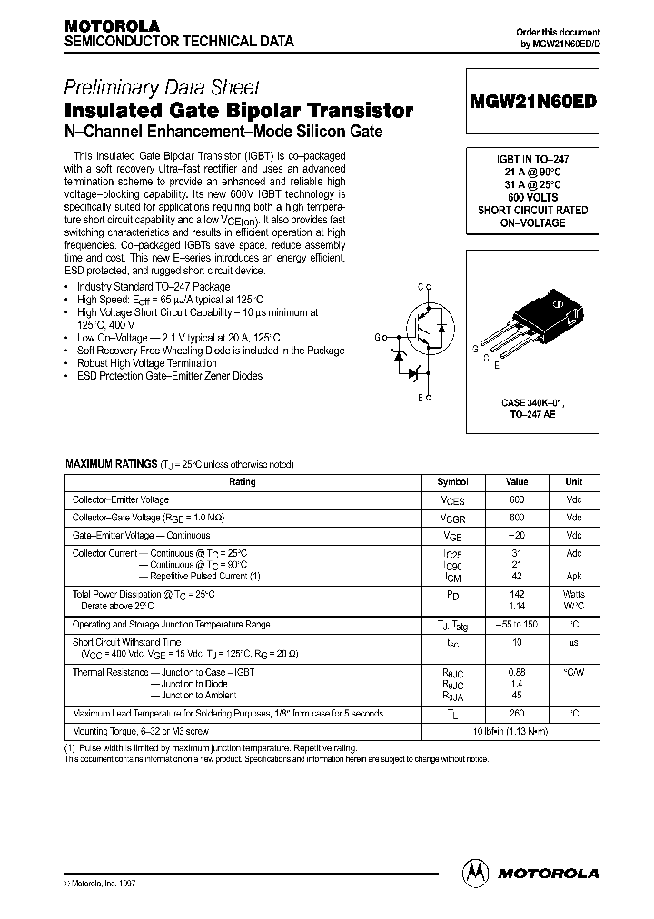 MGW21N60ED_1278892.PDF Datasheet