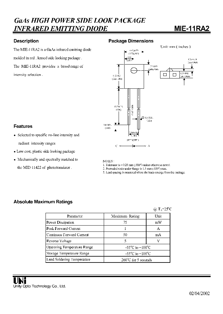 MIE-11RA2_1279590.PDF Datasheet