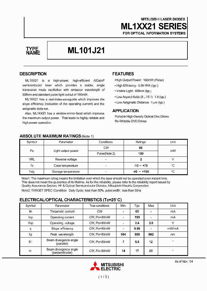 ML1XX21_1280258.PDF Datasheet