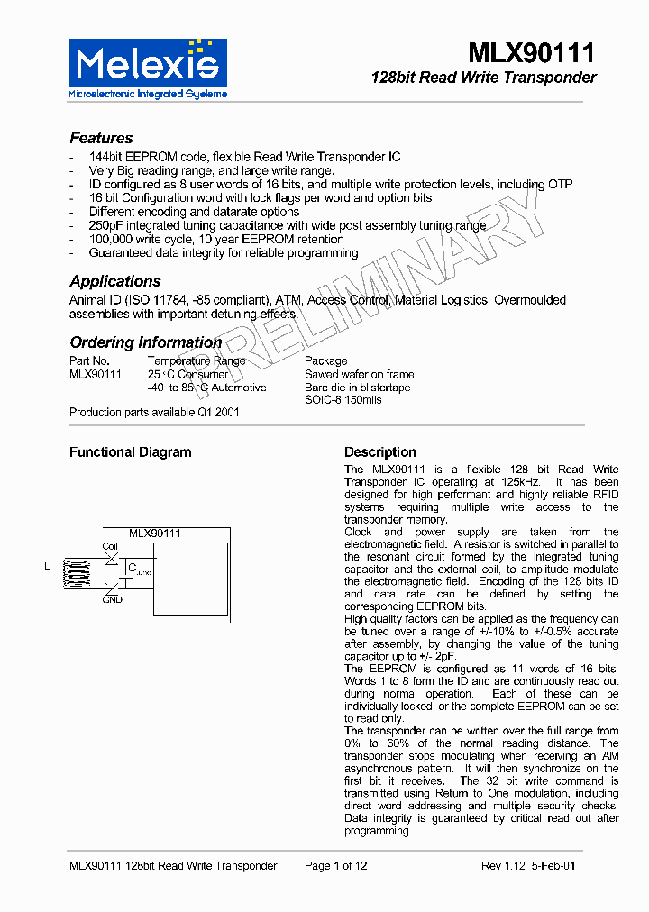 MLX90111_1131062.PDF Datasheet