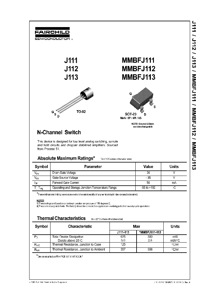 MMBFJ113_1281216.PDF Datasheet