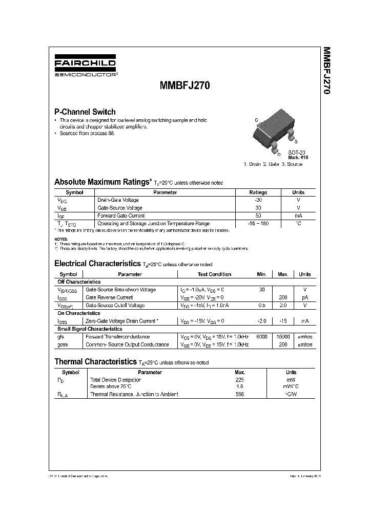 MMBFJ270_1106615.PDF Datasheet