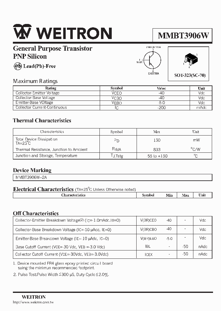 MMBT3906W_1281328.PDF Datasheet