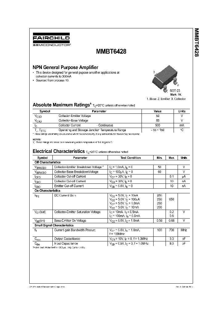 MMBT6428_1169639.PDF Datasheet