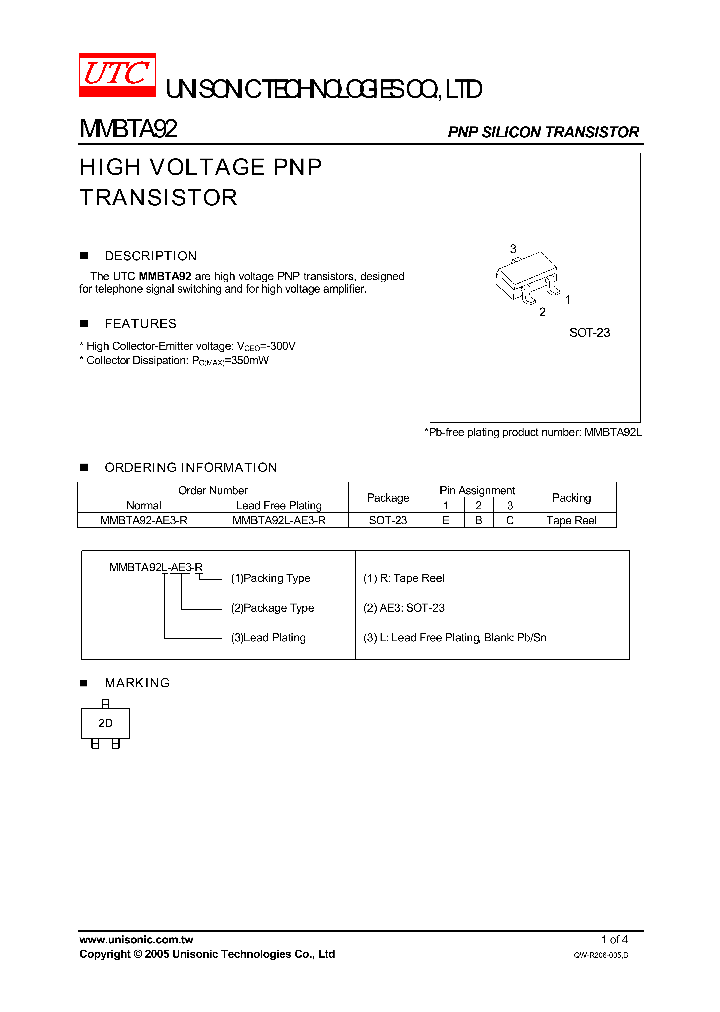 MMBTA92_1151931.PDF Datasheet