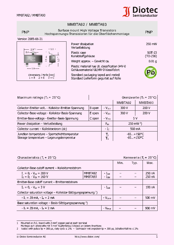 MMBTA92_1151932.PDF Datasheet