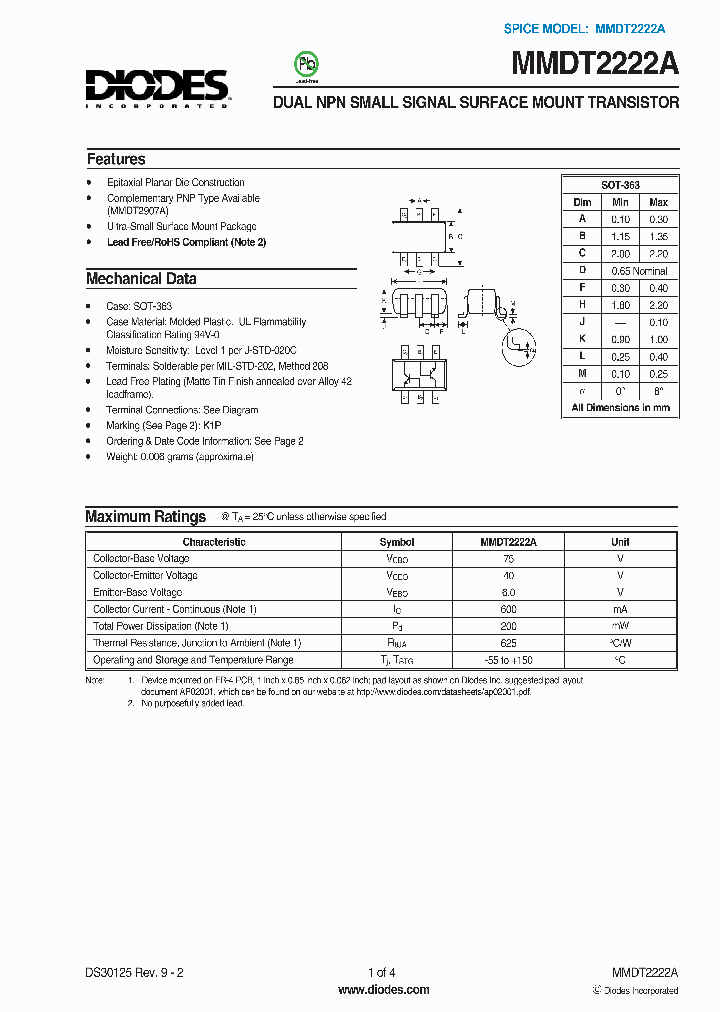 MMDT2222A1_1281632.PDF Datasheet