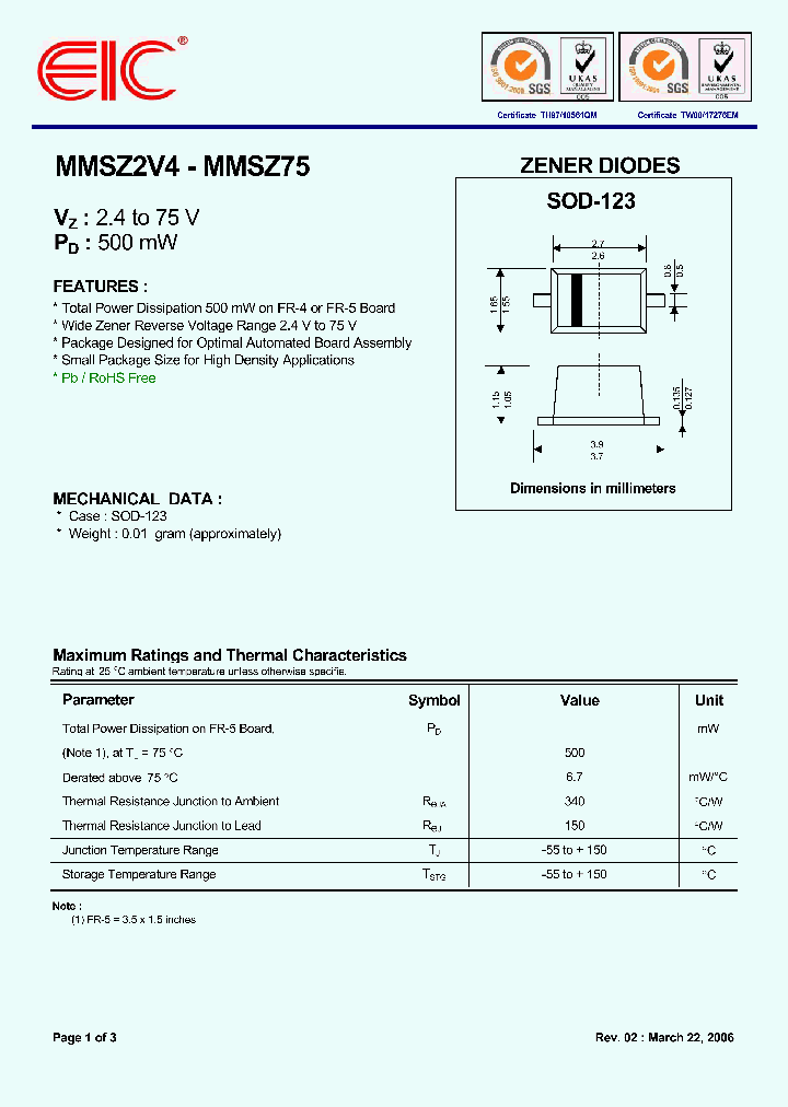 MMSZ2V4_629928.PDF Datasheet