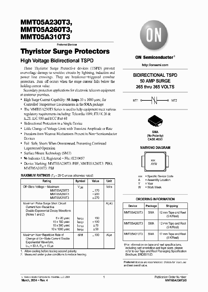 MMT05A260T3_1120908.PDF Datasheet