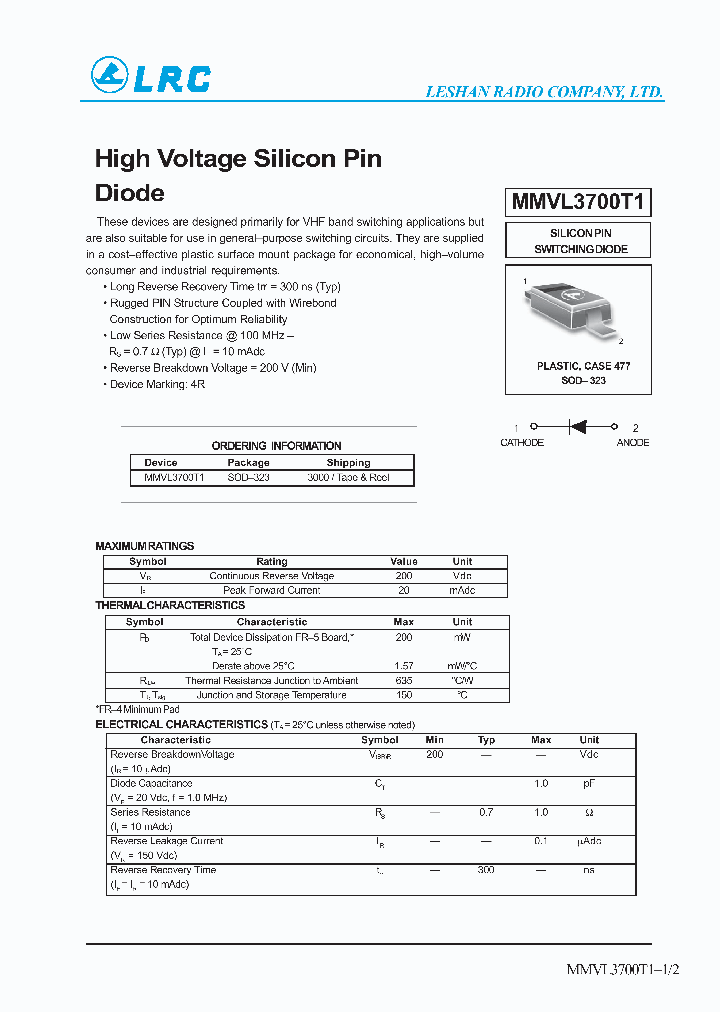MMVL3700T1_1120934.PDF Datasheet