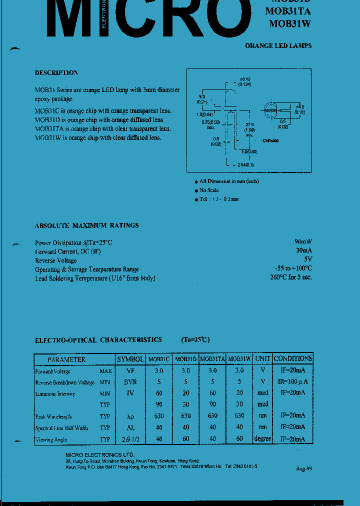 MOB31W_1282102.PDF Datasheet