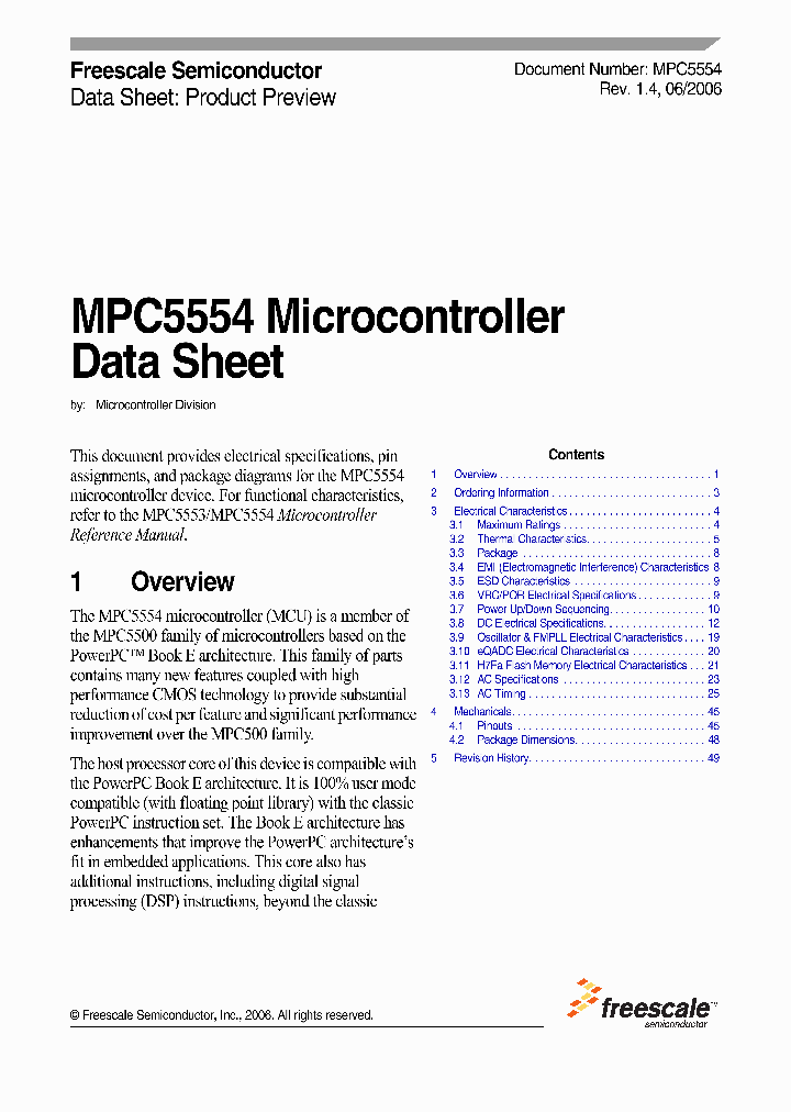 MPC5554MVR132_1160608.PDF Datasheet