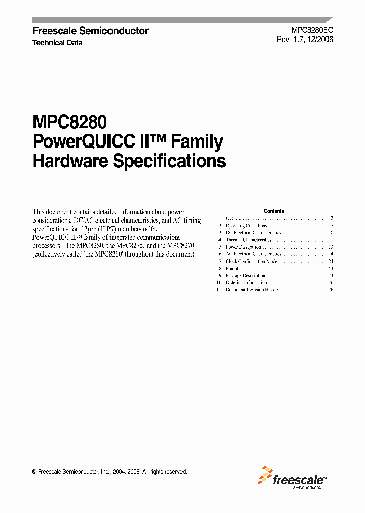 MPC8280ZUI_926277.PDF Datasheet