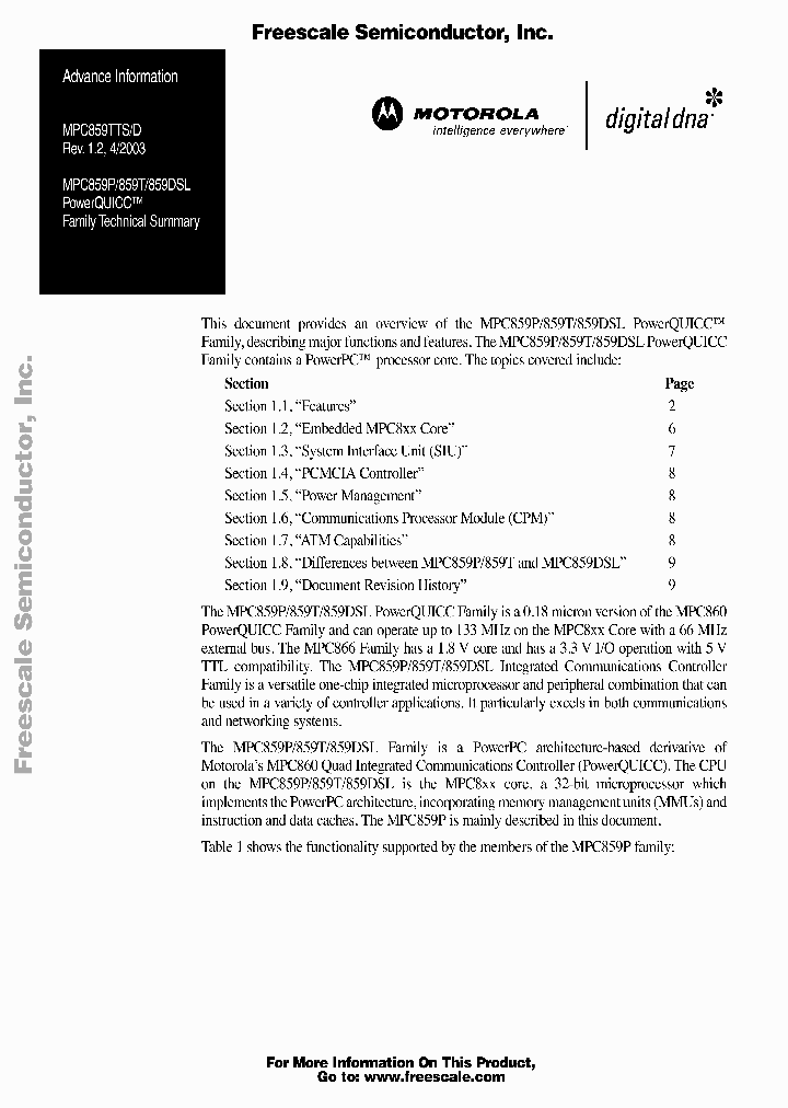 MPC859TTSD_1282580.PDF Datasheet