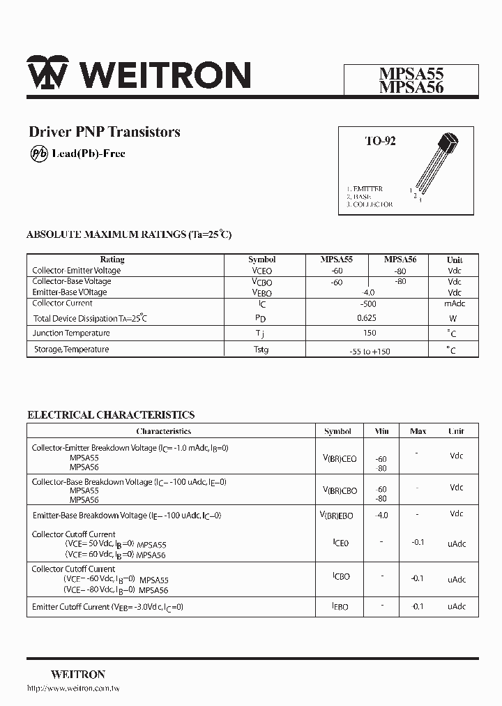 MPSA56_1126850.PDF Datasheet