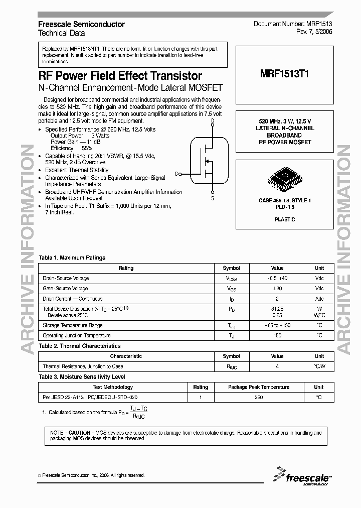 MRF1513T1_1283434.PDF Datasheet