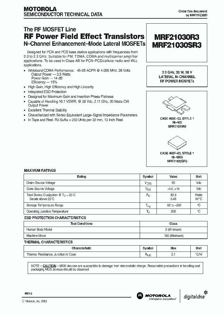 MRF21030D_1067040.PDF Datasheet