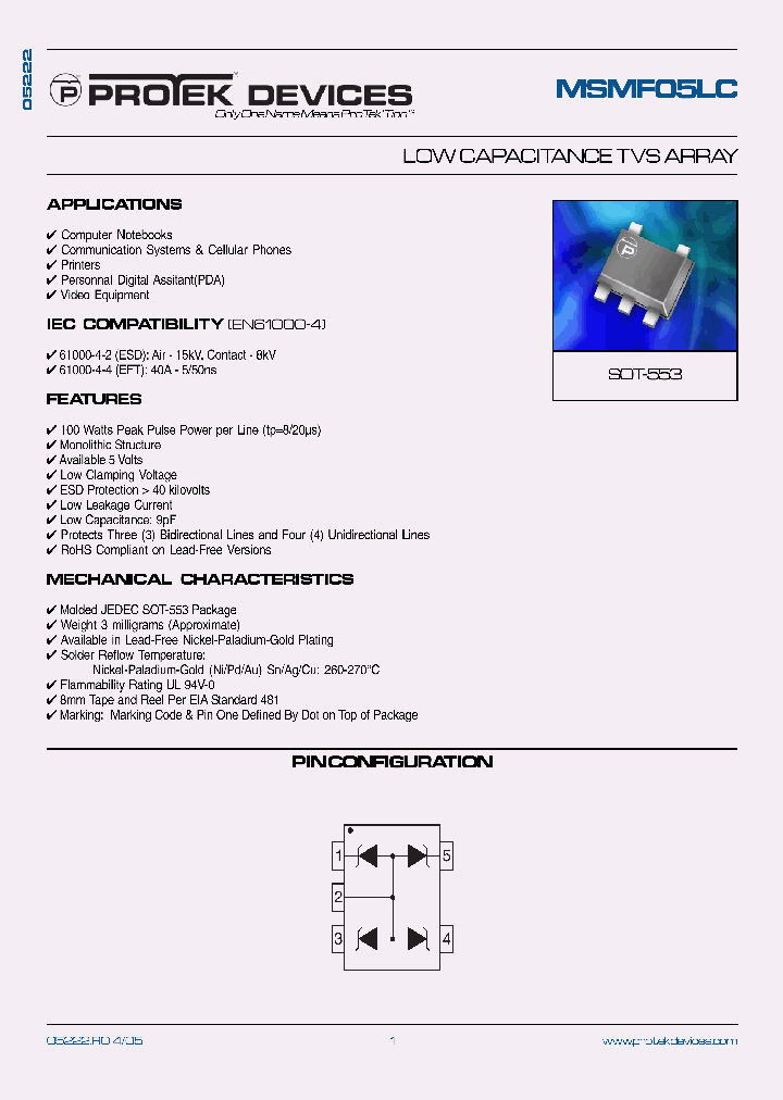 MSMF05LC_1284840.PDF Datasheet