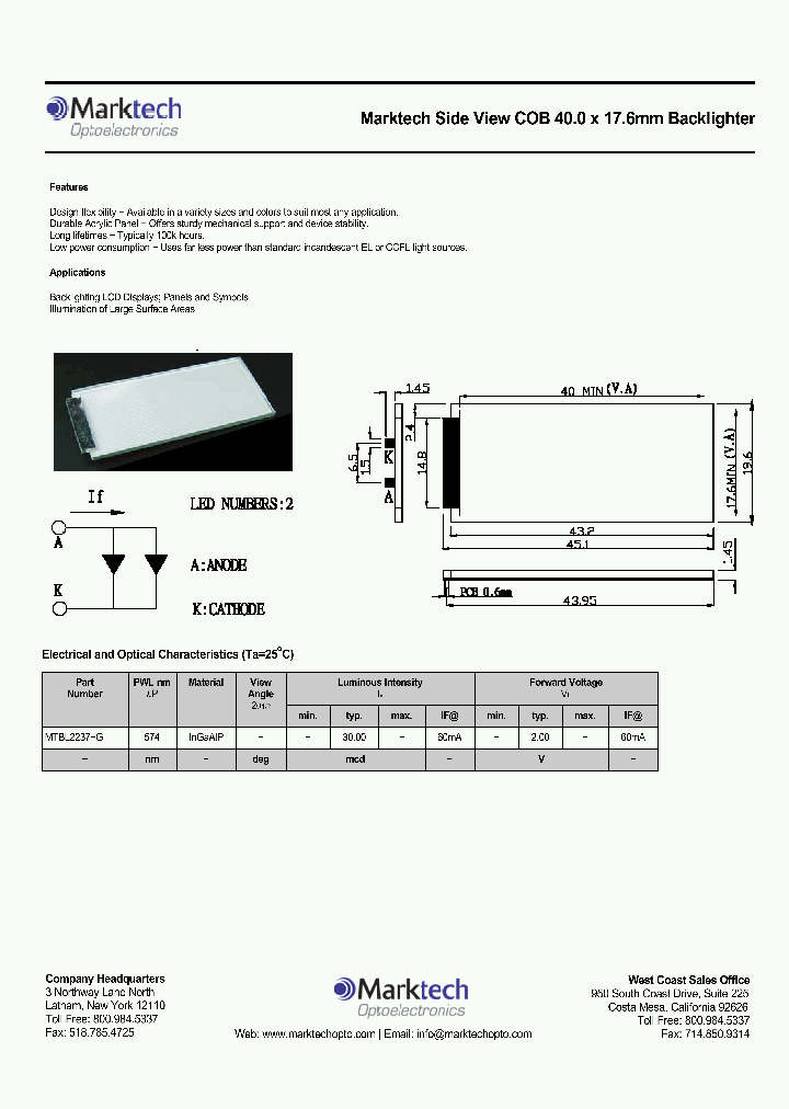 MTBL2237-G_1285542.PDF Datasheet