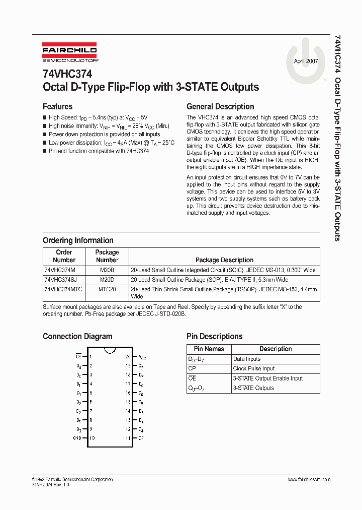 74VHC374M_1107216.PDF Datasheet