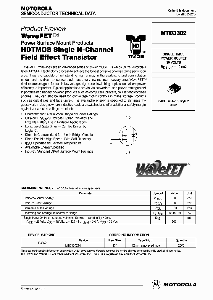 MTD3302_1157743.PDF Datasheet