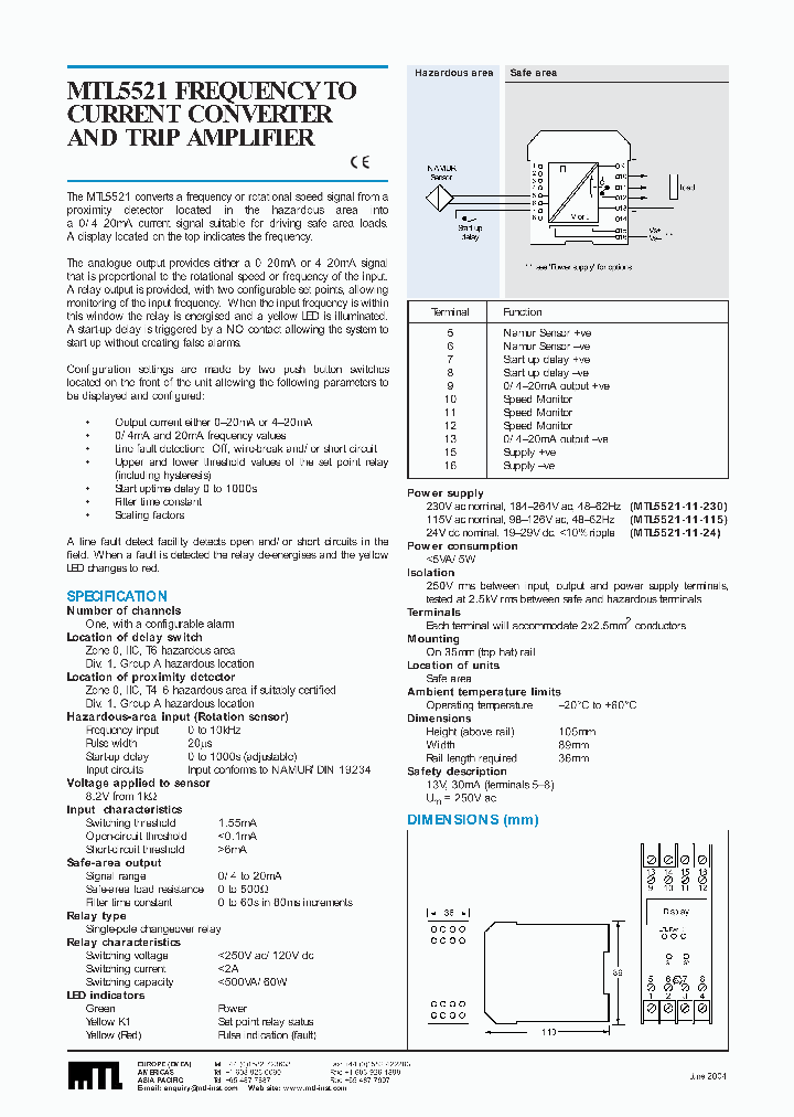 MTL5521_1285760.PDF Datasheet