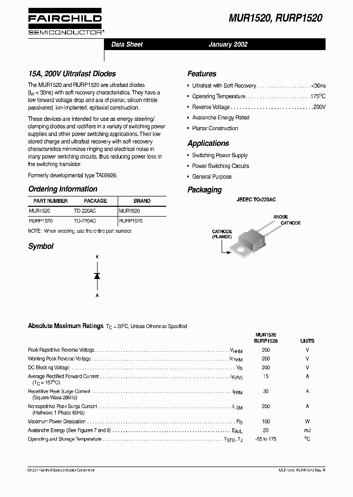 MUR1520_1074482.PDF Datasheet