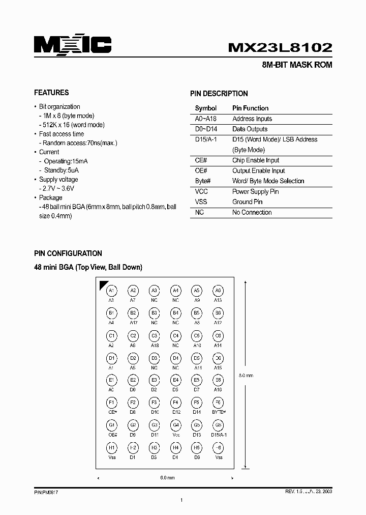 MX23L8102XI-90_1286608.PDF Datasheet