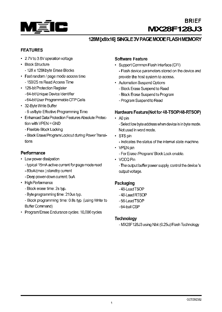 MX28F128J3XCC-15_1286657.PDF Datasheet