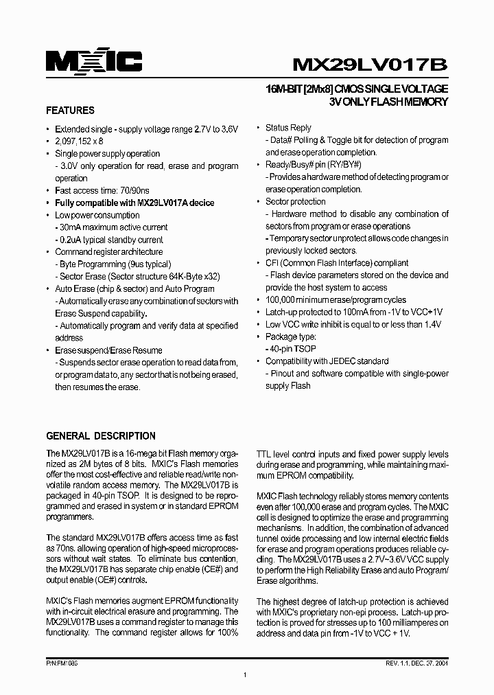 MX29LV017BTI-90G_1286693.PDF Datasheet