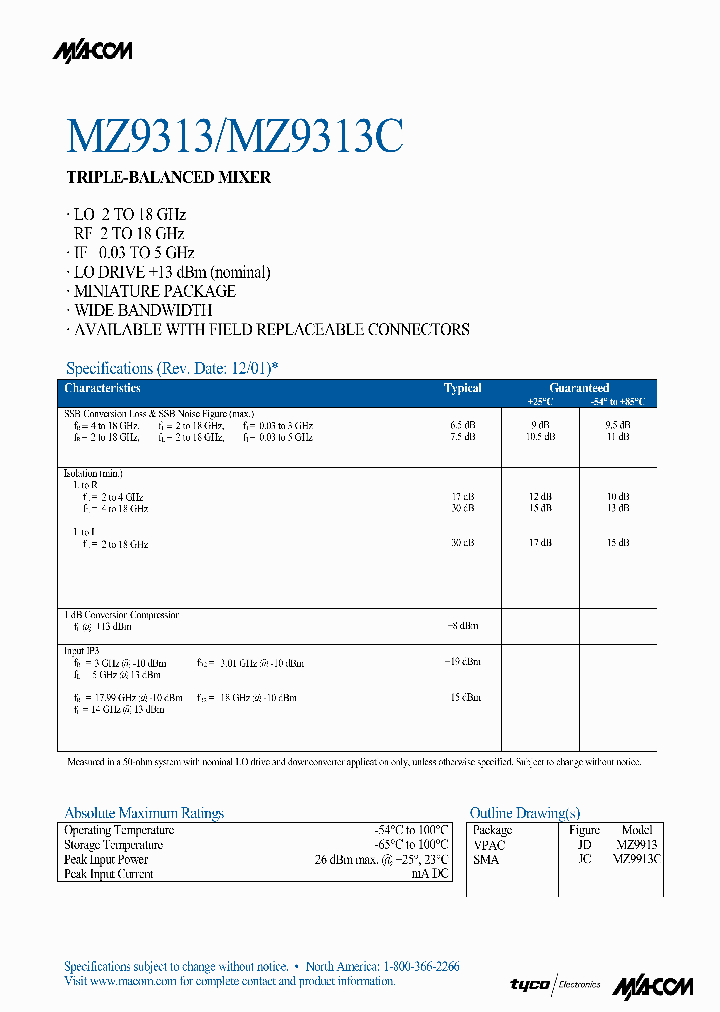 MZ9313C_1287013.PDF Datasheet