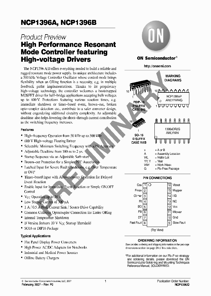 NCP1396A_1159332.PDF Datasheet