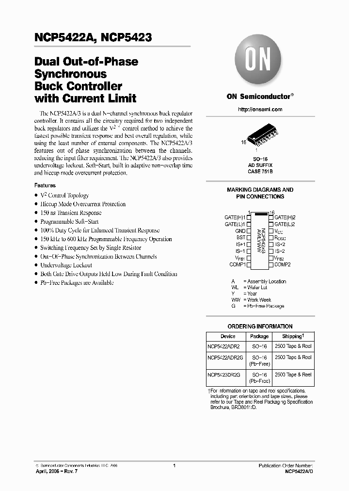 NCP5422ADR2G_1121409.PDF Datasheet