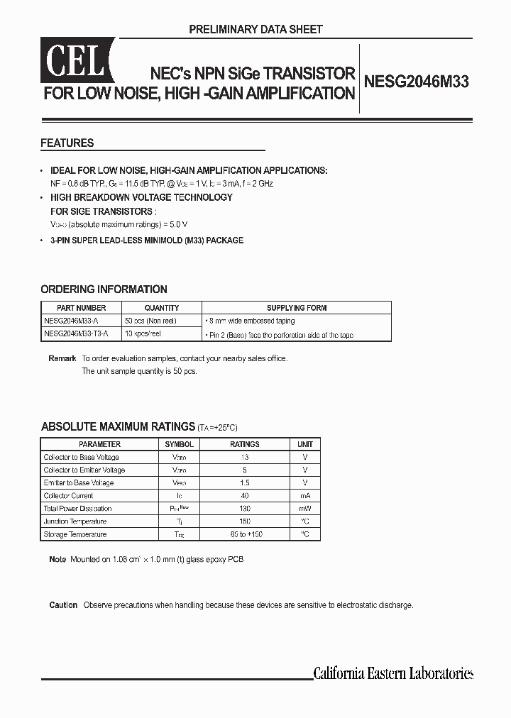 NESG2046M33-T3-A_1288448.PDF Datasheet