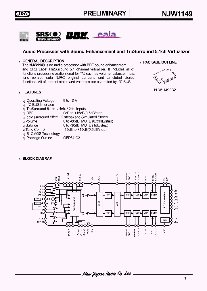 NJW1149_1289256.PDF Datasheet