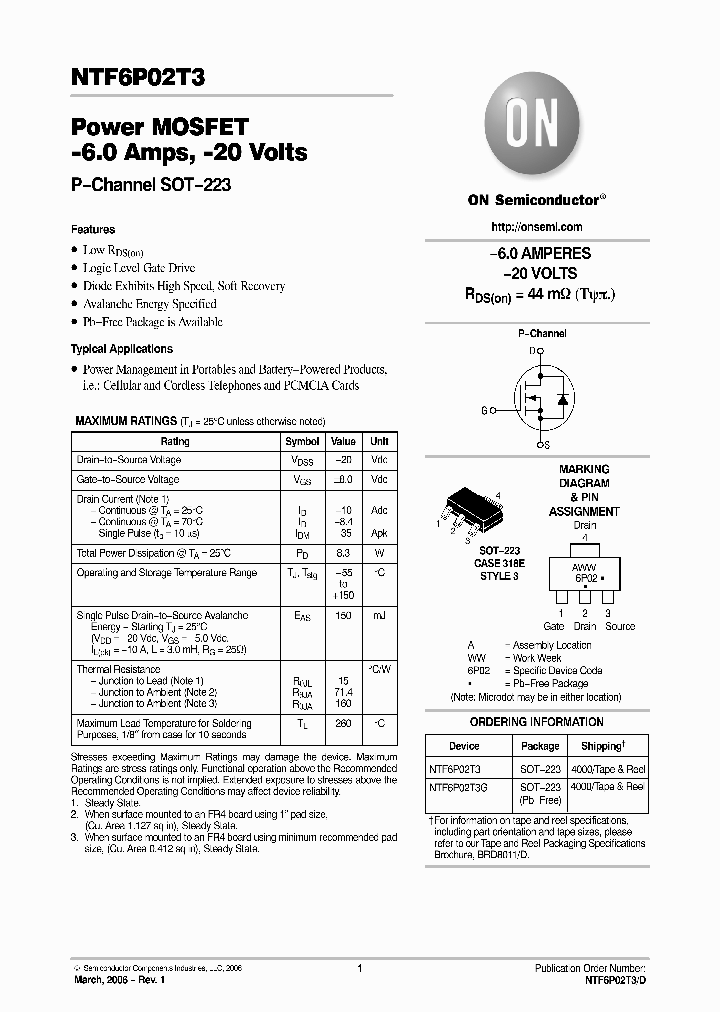 NTF6P02T306_1291456.PDF Datasheet