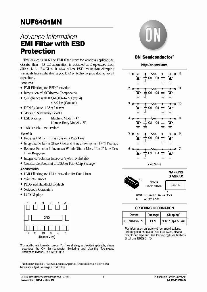 NUF6401MNT1G_1121578.PDF Datasheet